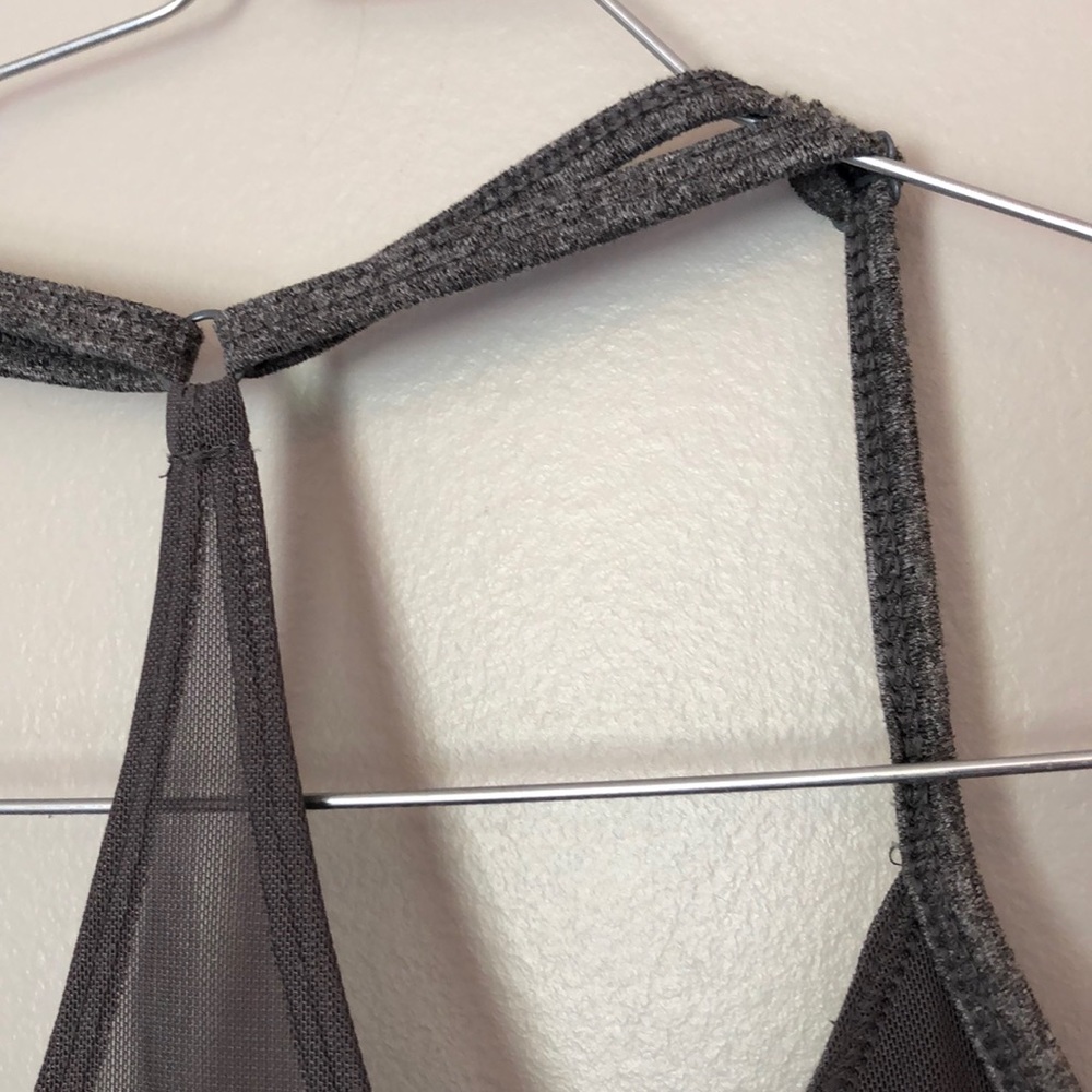 NWOT Gray Racerback Activity Bra - Picture 3 of 5